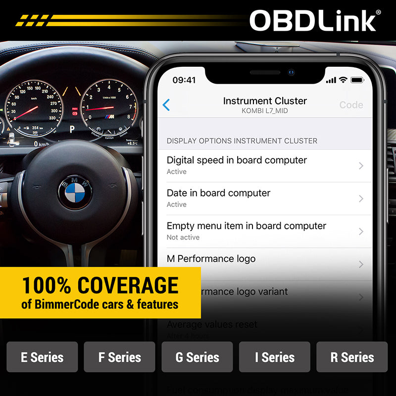 OBDLink CX BMW/Mini用Bimmercode Bluetooth 5.1 BLE OBD2アダプター用に設計