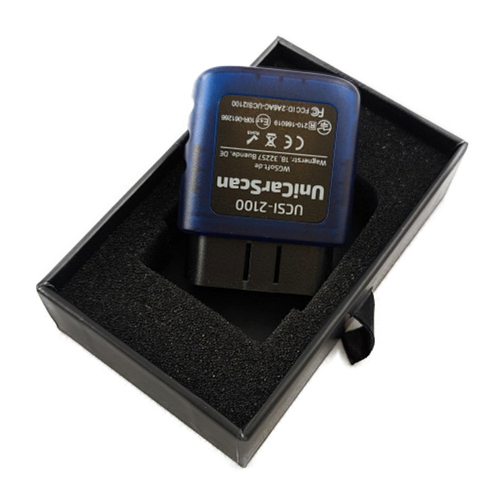 UniCarScan UCSI-2100 TuneECU、BimmerCode、MotoScan 用 OBD2 Bluetooth スキャナー