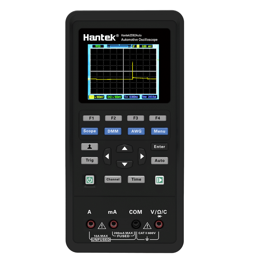 Hantek 2D82 80MHz オシロスコープ 自動車診断ツール+DMM+信号発生器