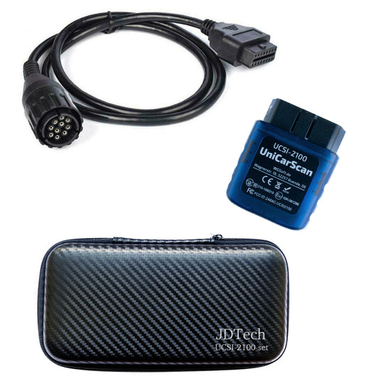 JDTech Unicarscan UCSI-21OO Bluetooth 診断アダプター セット